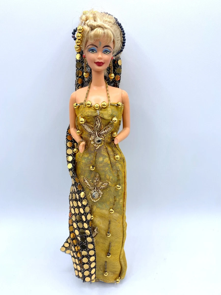 LOT 11 DRESSED BARBIE DOLL OOAK IN BEADED HANDMADE DRESS INDIAN