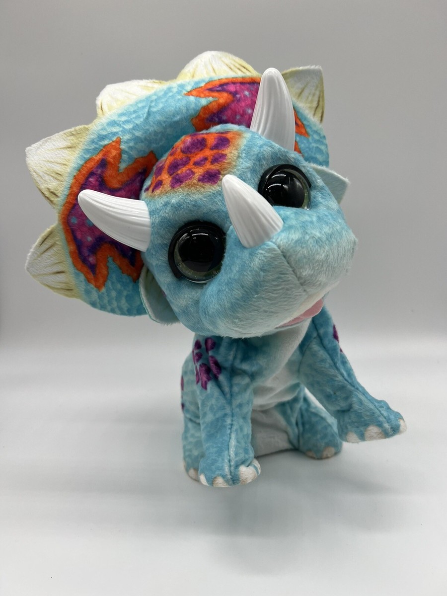 Fur Real Triceratops Dinosaur FurReal Hoppin' Topper Interactive