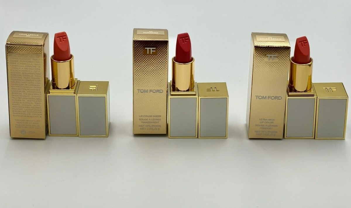3X Tom Ford Soleil Travel Exclusive Lip Color Sweet Spot, Paradiso