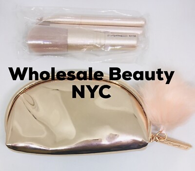 MAC Snow Ball 3 Piece Brush Kit with Mini Brush Bag - NEW WITHOUT A BOX - 