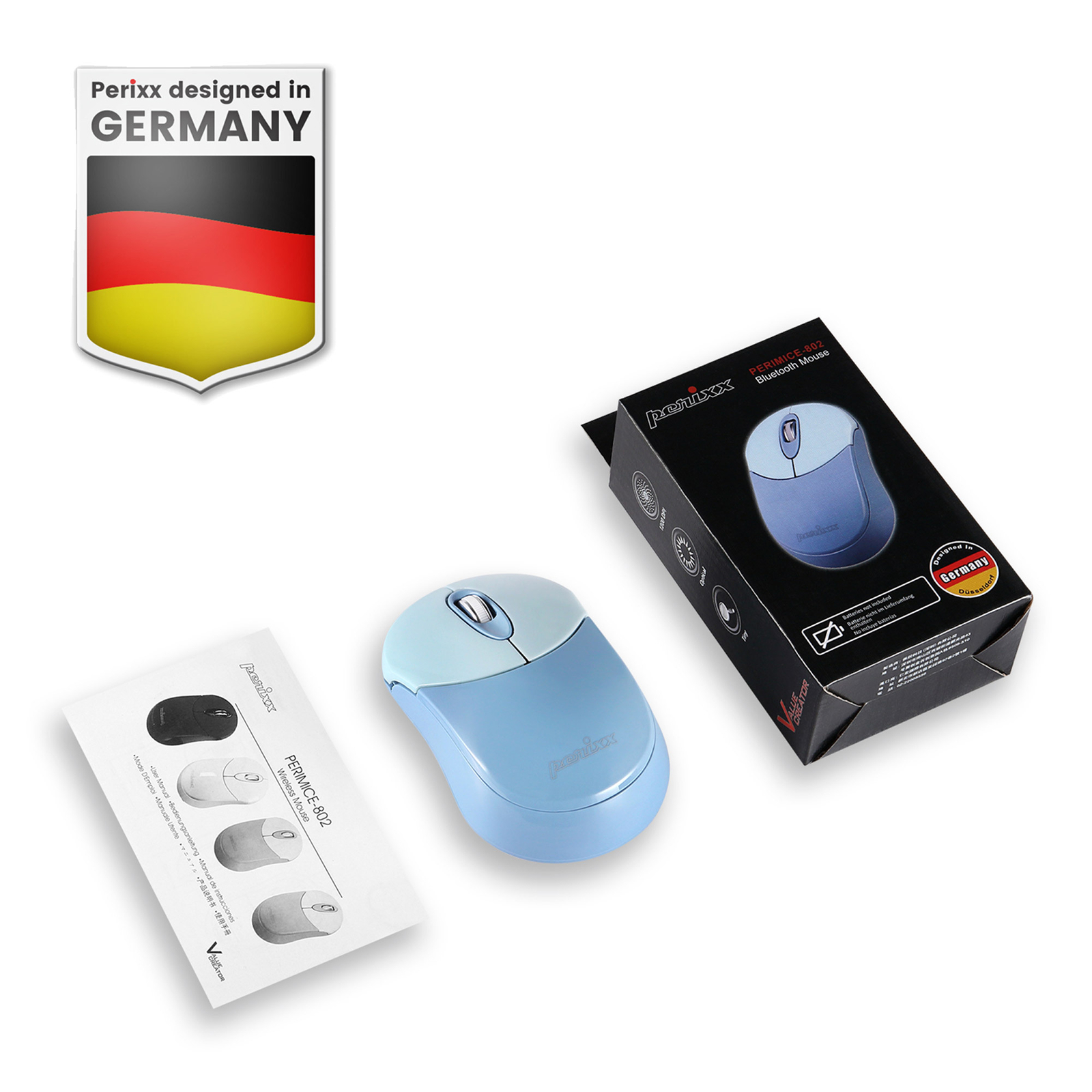 Thumbnail - Perixx Perimice-802bl, Bluetooth-maus Für Pc Und Tablet, Schnurlos,