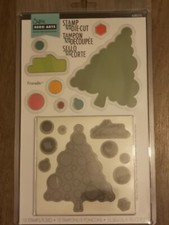 Sizzix Framelits & StampsSet; 10 Stamps & 8 Dies - 658276 Merry Christmas Tree