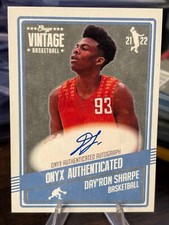 2021-22 Onyx Vintage Autographs Blue #VADS Day'Ron Sharpe