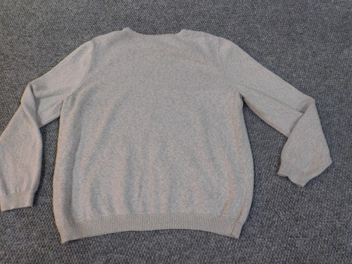 Alfred Dunner Sweater large gray floral womens pullover crewneck acrylic coastal - Picture 9 of 12
