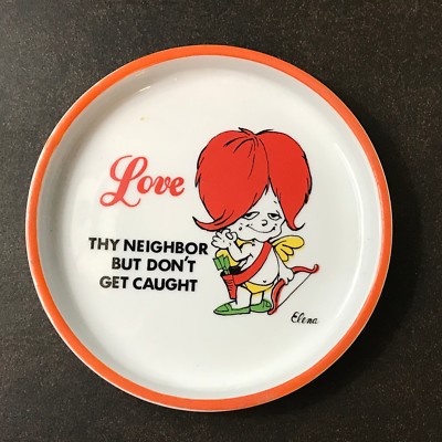  Elena Love Thy Neighbor Sexy Tray Dish Royal Crown Arnart 5th Ave 33132 Japan