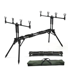 Adjustable Retractable Carp Fishing Rod Pod Stand Holder Foldable Fishing K4P2