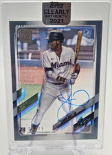 2021 Topps Clearly Authentic Auto Black /75 Evan White #CAA-EW Rookie Auto RC