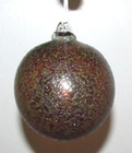 Artisan Hand Blown Swirl Iridescent Witches Ball Christmas Glass Ornament Orb — photo 2
