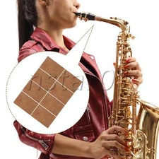 Sax Neck Joint Cork Pads Sheets 2.44 x 1.61 Inch Kit for Alto Soprano Set of 8