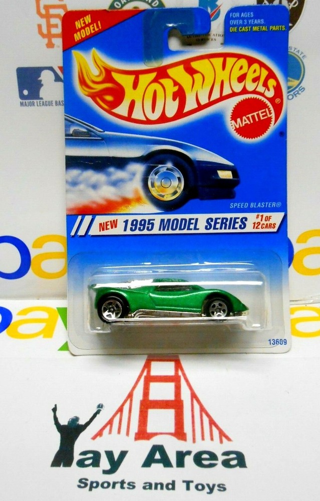NEW Unopened 1995 HOT WHEELS Metaflake Green Speed Blaster Race Car 5 Spoke 1994