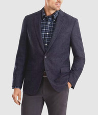 2023 BROOKS BROTHERS Madison Navy Blue Sport Coat Suit Blazer 42R Saxxon Wool
