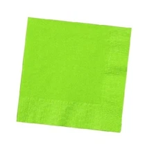 2-ply Paper Square Luncheon Napkins - Solid Colors- Disposable Dinner Bar Party 