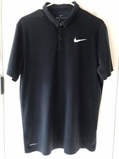 Nike Golf Polo Shirt Adult Large Modern Fit Polo Blue Shorts Sleeve Snap