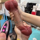 9.8" Huge Large Thrusting Heated Vibrator Dildo Telescopic Women G Spot Sex Toys