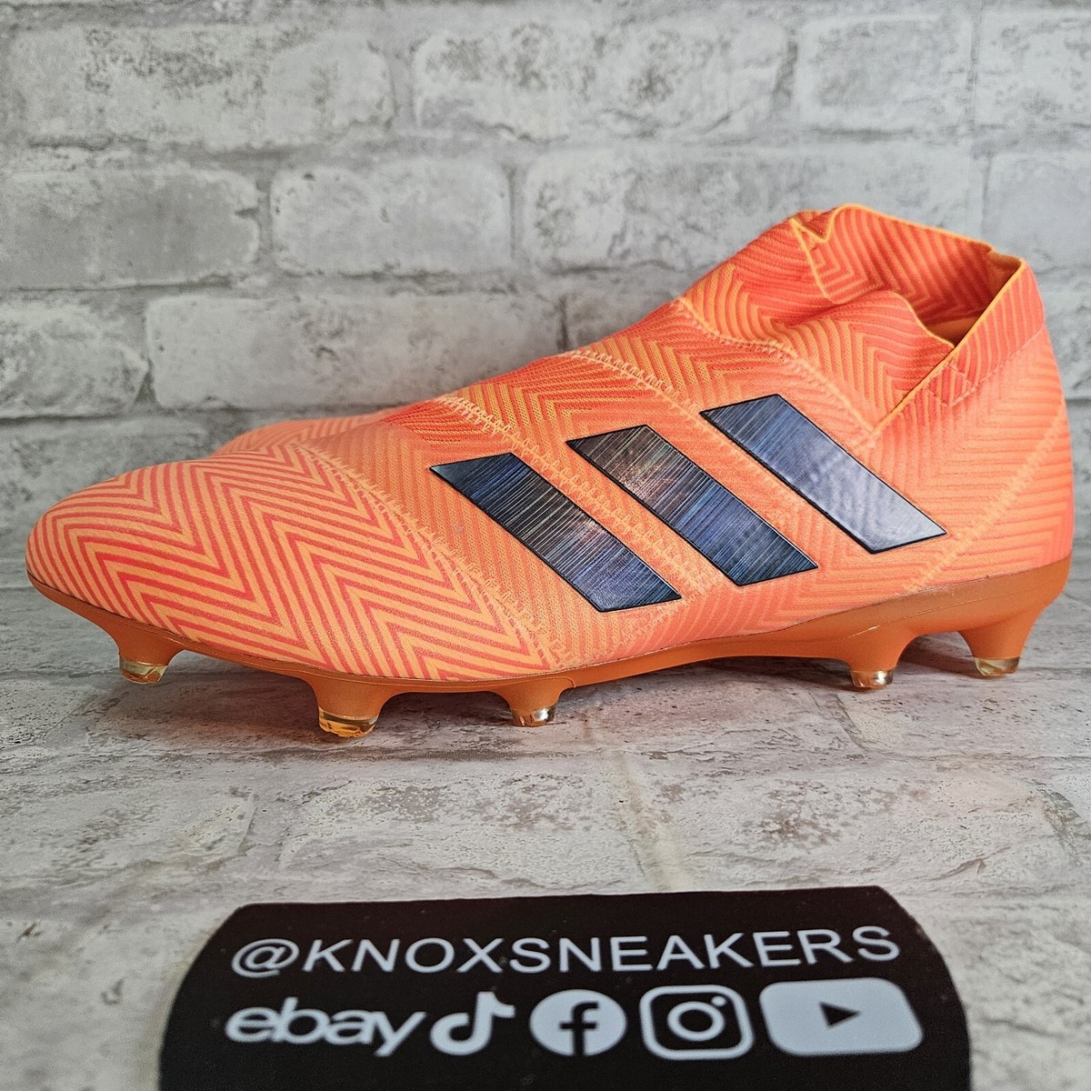 Adidas Nemeziz 18+ FG Zest Orange Black Solar Red Soccer DA9589