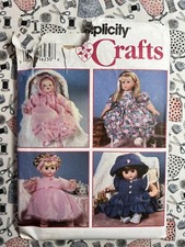 Simplicity Sewing Pattern 9286 Design Your Own Doll Clothes FF UNCUT