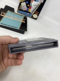 Pictionary (Nintendo System, 1990) NES Authentic CIB Complete w/ Manual Exc Cond