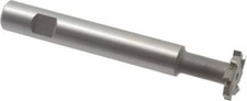 Made in USA 1" Diam, 3/16" Wide, High Speed Steel T-Slot Cutter 7/16" Neck Di...