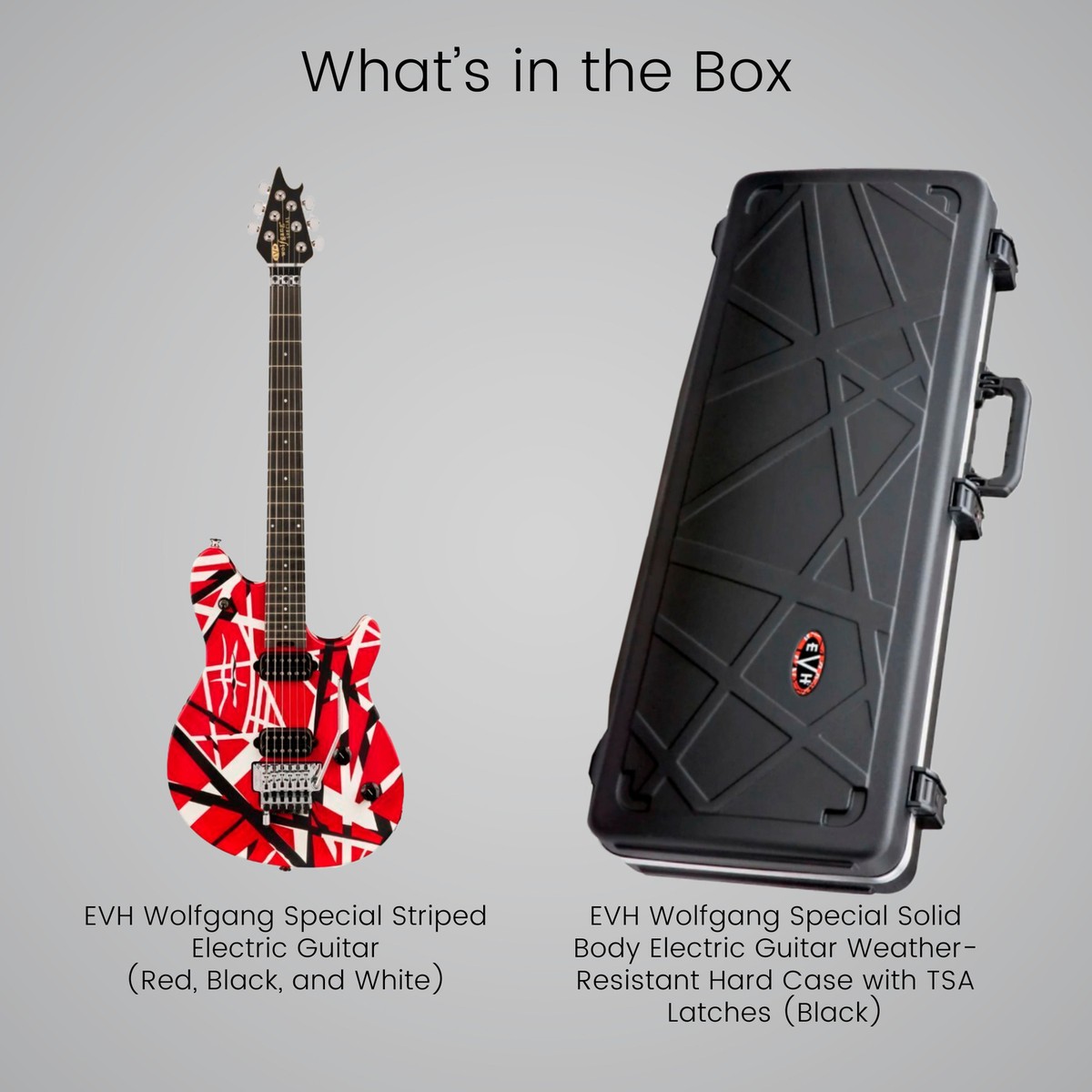 美品！EVH Striped Red with Black Stripes Evh Striped Series - red with black stripes Str shape