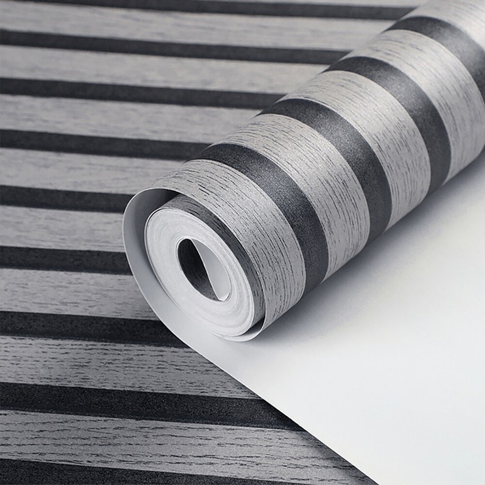 Modern Wooden Slat Panelling Wallpaper.3D Wood Panel.Faux Effect