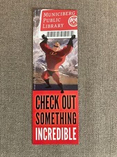 RARE Disney & American Library The Incredibles Bookmark (Craig T. Nelson)
