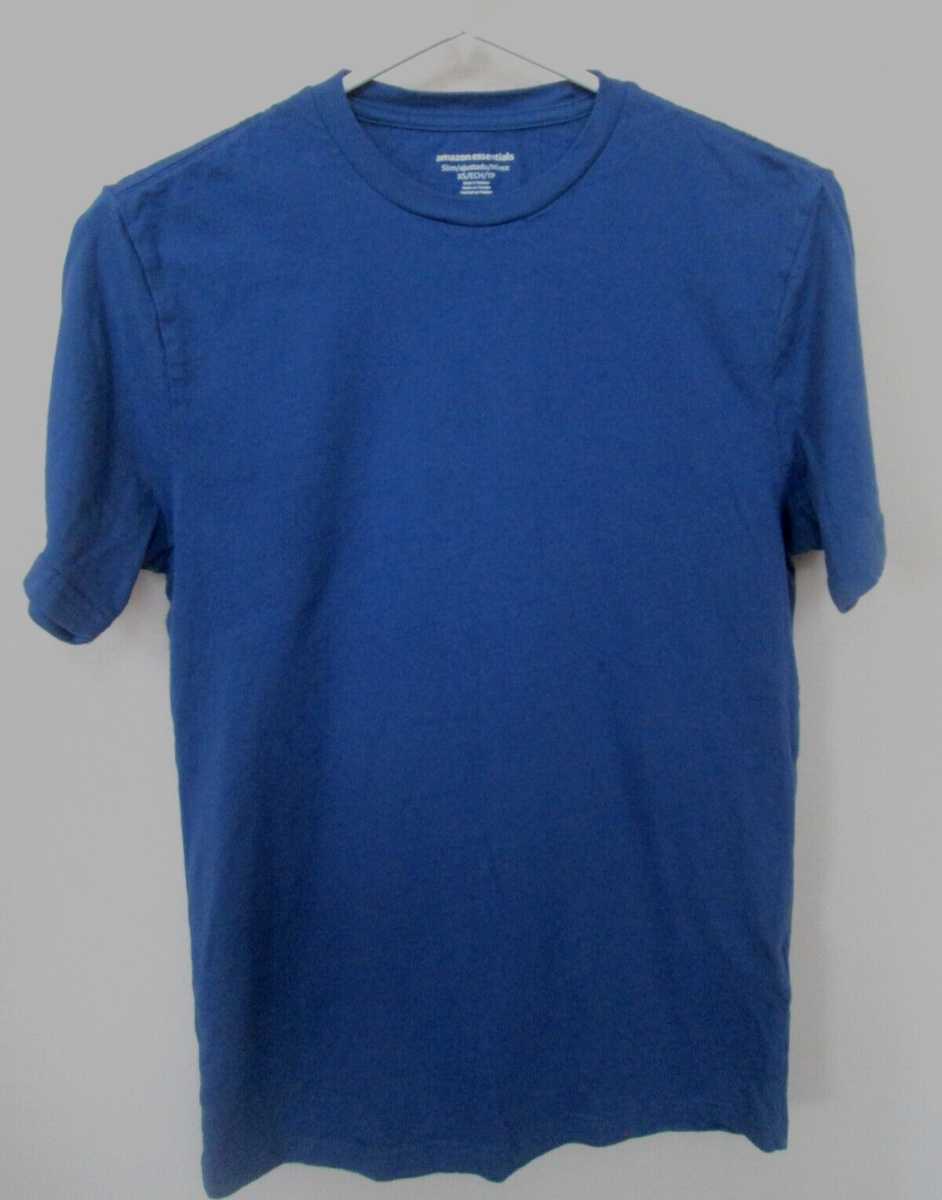 Amazon Essentials Boy/Youth Active T-Shirt XS/ECH/TP Cotton tight crew  neck-New