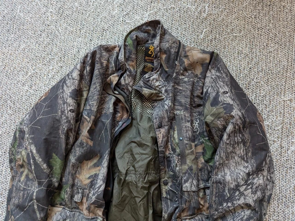 BROWNING camouflage MOSSY OAK breakup 2XL jacket PREVENT coat parka SHELL - Image 3 of 4