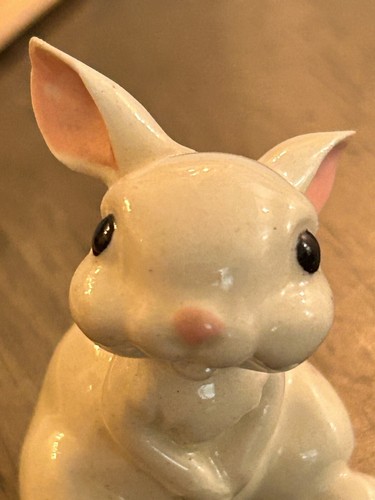 Vintage (1979) San Marcos Hagen Renaker DW Glossy White Bunny Rabbit 2” Tall. - Picture 16 of 18