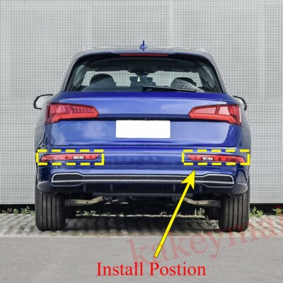 Chrome Tail Rear Fog Light Cover Trim Overlay For Audi Q5