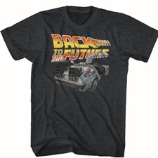 Back To The Future Movie Open Door DeLorean Time Machine Men's T Shirt XXT