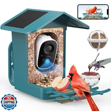 PeckCam® Bird Feeder with Camera Solar Powered, AI Identify and Auto Capture,