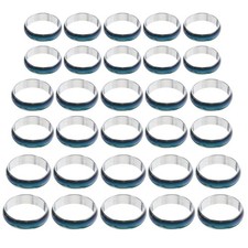 50Pcs Wholesale Lots Vintage Mixed Color Changable Mood Rings Size 6-10