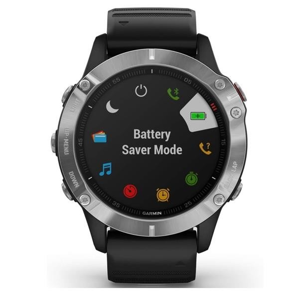 Garmin Fenix 6 Premium Multisport Watch Heart Rate Monitor GPS Watch - Silver