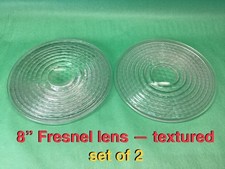 x2 Fresnel Glass Lens 8 LANCASTER - Dimple Texture - Stage Lighting PAIR OF TWO