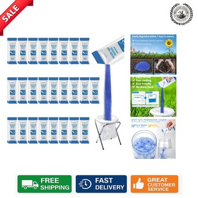 Lightweight 25-Pack Absorbent Gel for Outdoor Toilets - Perfect for Travel
