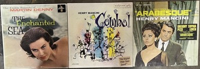 LOUNGE LP LOT - MARTIN DENNY/HENRY MANCINI vinyl enchanted sea combo arabesque
