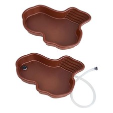 Reptile Bathing Pool Lizards Habitat Decorations Large Turtle Bath Reptile Water