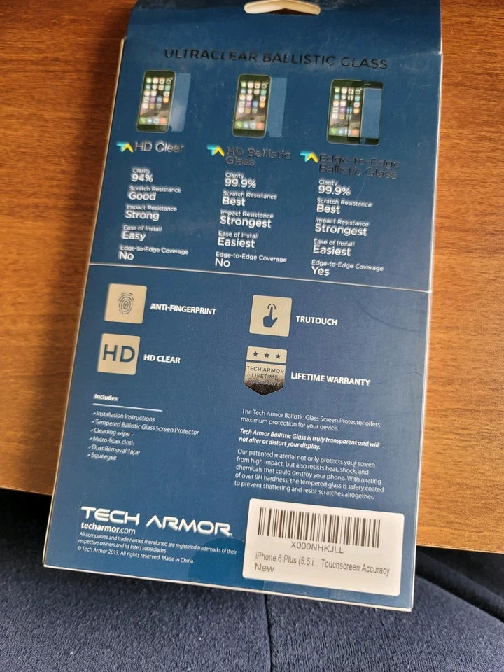 IPhone 6 Plus HD Ballistic Glass Screen Protector By Tech Armor - Image 2 of 2