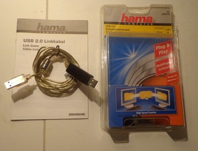 HAMA Highspeed-Datentransferkabel  USB 2.0 Einfaches Kopieren PC/PC/Notebook