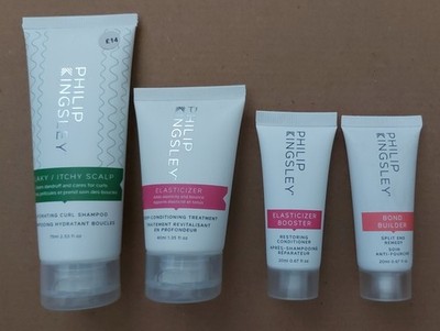 Philip Kingsley Flaky Itchy Hydrating Curl Shampoo, Elasticizer, Bond Builder
