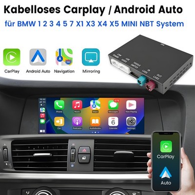 Wireless CarPlay Android Auto Modul für BMW 1/2/3/4/5/6/7er X3 X5 mit NBT System