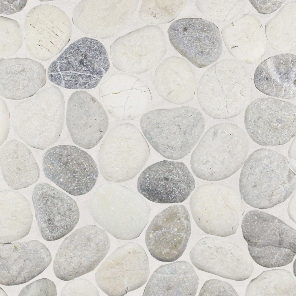 Misty Pebble Natural Stone Mosaic Wall & Floor Tile ($9.33/SqFt) - Image 2 of 4