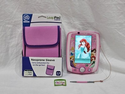 LeapFrog LeapPad 2 Explorer Disney Princess Pink Learning Tablet Bundle Case