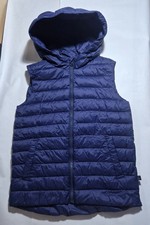 Weste mit Kapuze von Benetton, Gr&ouml;&szlig;e 140, blau, sehr gepflegt