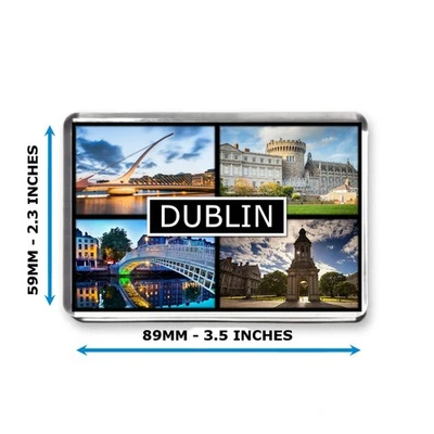 Dublin - Jumbo Fridge Magnet - Exclusively By Mashed Designs