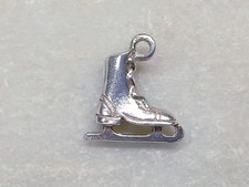 Sterling Silver 925 Ice Skate Bracelet Charm Pendant Vintage Skates Skating Gift