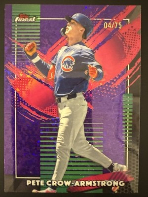 2026 Topps Finest Pete Crow-Armstrong #235 Rare Purple Refractor /75