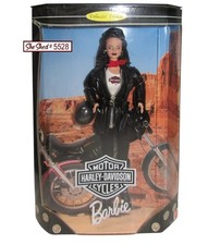1998 Harley Davidson Barbie Doll 22256 Mattel Collector Edition Brunette NIB