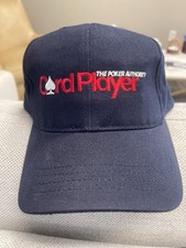 CARD PLAYER blue adjustable cap / hat - 100% cotton
