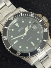 Zeon Automatic Mens Diver Watch Wirh Date Black Silver Vintage Working